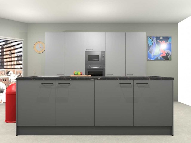 Häcker concept130 topsoft parelgrijs mat eiland - afbeelding 12 van  27