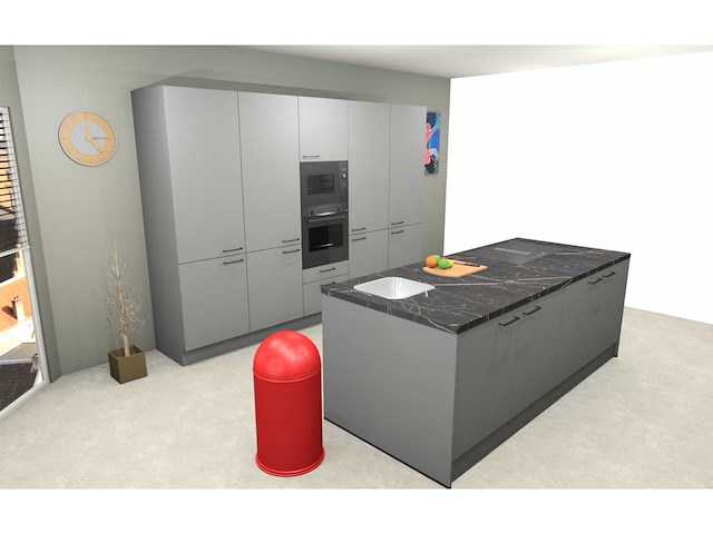 Häcker concept130 topsoft parelgrijs mat eiland - afbeelding 22 van  27