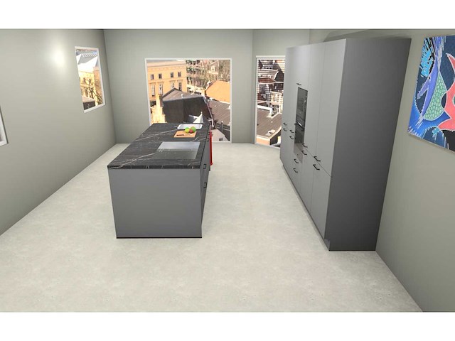 Häcker concept130 topsoft parelgrijs mat eiland - afbeelding 22 van  27