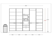 Häcker concept130 topsoft zwart mat eiland - afbeelding 8 van  16