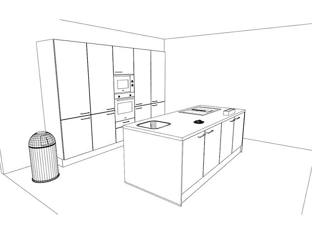 Häcker concept130 topsoft zwart mat eiland - afbeelding 4 van  15