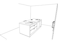 Häcker concept130 topsoft zwart mat eiland - afbeelding 8 van  23