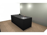 Häcker concept130 topsoft zwart mat eiland - afbeelding 19 van  23