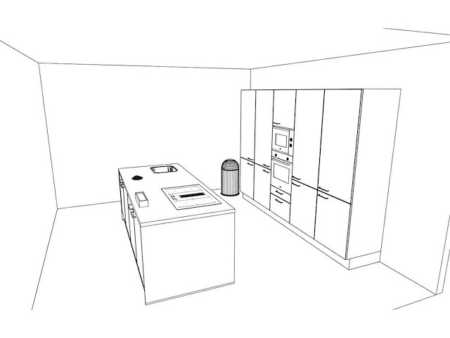 Häcker concept130 topsoft zwart mat eiland - afbeelding 5 van  14