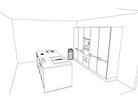 Häcker concept130 topsoft zwart mat eiland - afbeelding 5 van  14