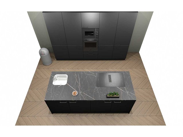 Häcker concept130 topsoft zwart mat eiland - afbeelding 13 van  14