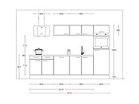 Häcker concept130 uno zwart mat recht keuken - afbeelding 2 van  12