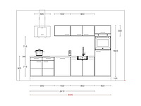 Häcker concept130 uno zwart mat recht keuken - afbeelding 2 van  17