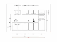 Häcker concept130 uno zwart mat recht keuken - afbeelding 5 van  22