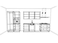 Häcker concept130 wit hoogglans recht opgestelde keuken - afbeelding 19 van  20