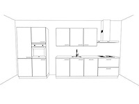 Häcker concept130 wit hoogglans recht opgestelde keuken - afbeelding 12 van  16