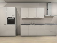 Häcker concept130 wit hoogglans recht opgestelde keuken - afbeelding 1 van  20