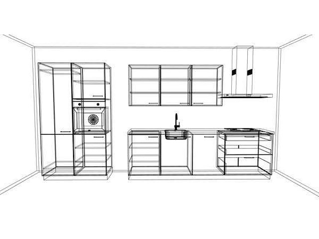 Häcker concept130 wit hoogglans recht opgestelde keuken - afbeelding 19 van  20
