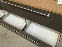 Häcker keukenopstelling zilverbruin 360cm met xxl lades - afbeelding 4 van  5