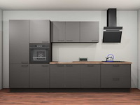 Häcker topsoft grafiet mat recht keuken - afbeelding 5 van  8