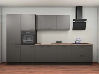 Häcker topsoft grafiet mat recht keuken - afbeelding 9 van  16