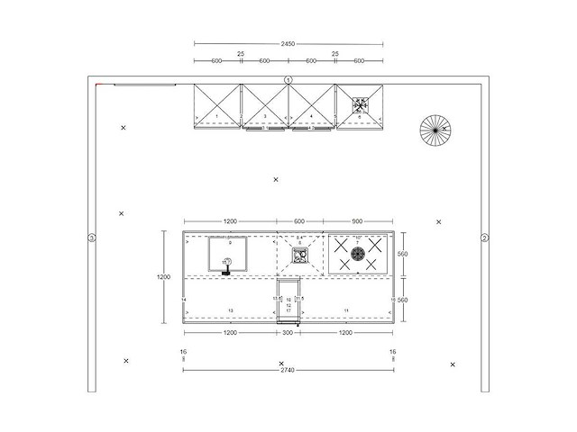 Häcker topsoft mat zwart eiland keuken - afbeelding 5 van  21