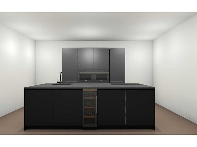 Häcker topsoft mat zwart eiland keuken - afbeelding 6 van  21