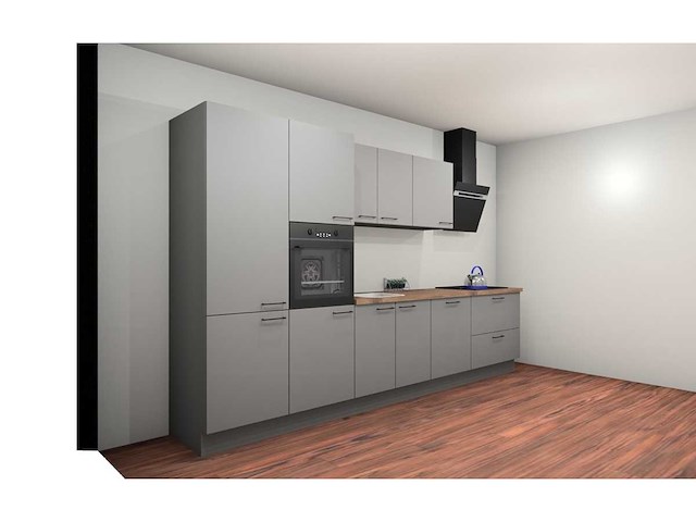 Häcker topsoft parelgrijs recht keuken - afbeelding 13 van  18