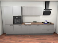 Häcker topsoft parelgrijs recht keuken