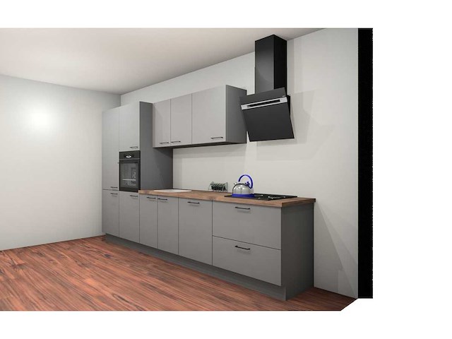 Häcker topsoft parelgrijs recht keuken - afbeelding 6 van  15