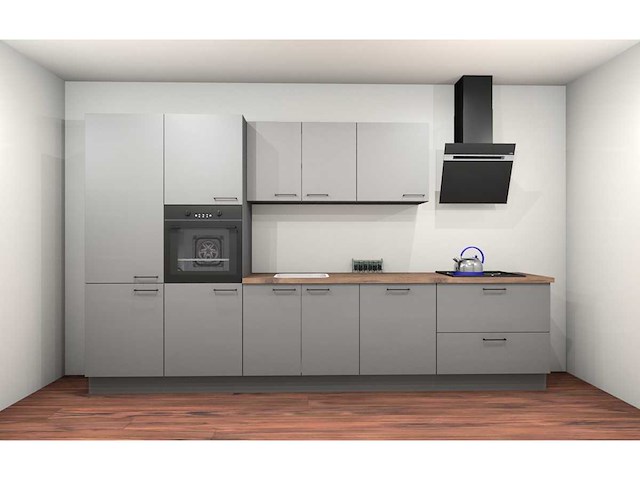 Häcker topsoft parelgrijs recht keuken - afbeelding 6 van  10