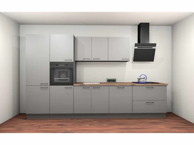 Häcker topsoft parelgrijs recht keuken - afbeelding 12 van  18