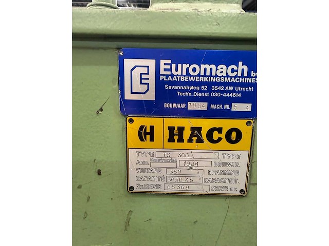Haco - 1984 - ts 306 - guillotineschaar - afbeelding 2 van  3