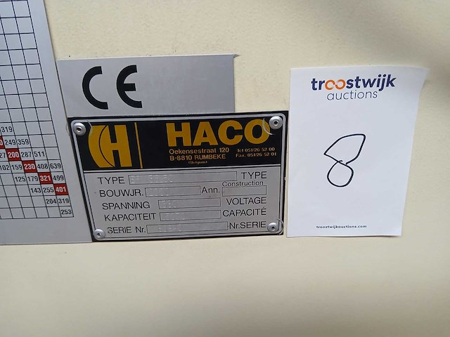 Haco - 2000 - erm 36150 - cnc-kantbank - afbeelding 7 van  7