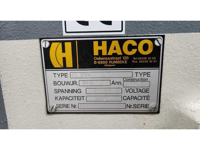 Haco - 2004 - ts 3006 - guillotineschaar - afbeelding 6 van  6