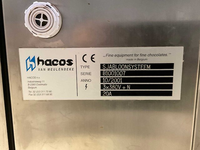 Hacos chocolade sjabloon lijn - afbeelding 37 van  44