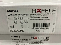 Háfele - ldh-2171 - 8 sets deurklinken inclusief wc-badkamersluiting - afbeelding 5 van  6