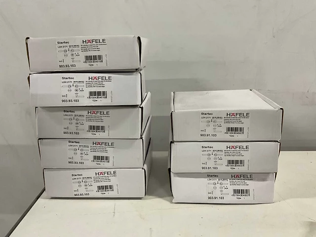 Háfele - ldh-2171 - 8 sets deurklinken inclusief wc-badkamersluiting - afbeelding 6 van  6