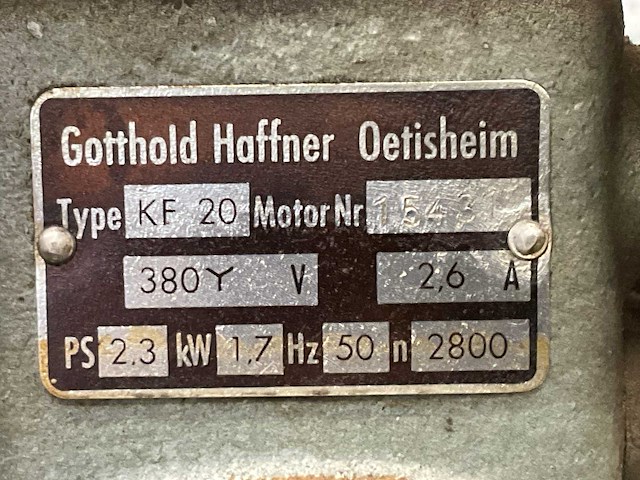 Haffner kf 20 kettingfreesmachine - afbeelding 9 van  9