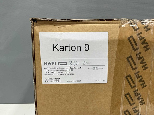 Hafi - public line - design 202 - deurklink (32x) - afbeelding 2 van  7