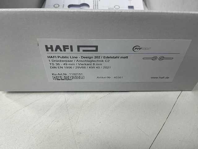 Hafi - public line - design 202 - deurklink (7x) - afbeelding 10 van  11