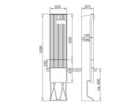 Hagar polyester verdeelzuil - afbeelding 2 van  4
