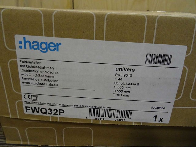 Hager - fwq32p - installatiekast - afbeelding 3 van  3