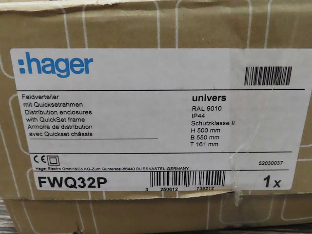 Hager - univers - fwq32p - installatiekast - afbeelding 3 van  3
