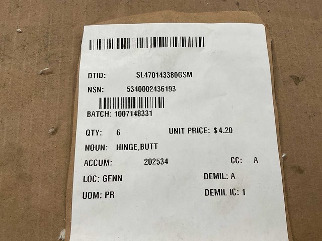 Hager companies hinge butt (6x) - afbeelding 4 van  4