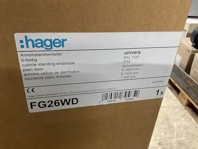 Hager fg26wd / fz936d installatiekast - afbeelding 3 van  5