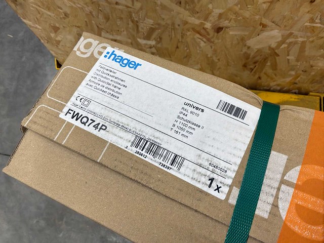 Hager fwq74p veldverdeler met 336 modules, 4 kolommen van 7 rijen - afbeelding 2 van  5