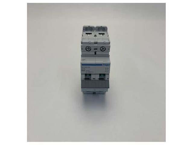 Hager mcb 2p 6/10ka d-10a 2m elektrische schakelaar - ngn210 - afbeelding 2 van  5