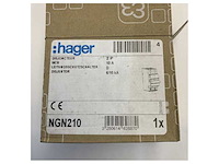 Hager mcb 2p 6/10ka d-10a 2m elektrische schakelaar - ngn210 - afbeelding 5 van  5