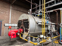 Hagomatic industriële stoomketel - v.v weishaupt rgms9/1-d gasbrander + kanaalwerk - afbeelding 1 van  9