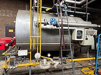Hagomatic industriële stoomketel - v.v weishaupt rgms9/1-d gasbrander + kanaalwerk - afbeelding 5 van  9