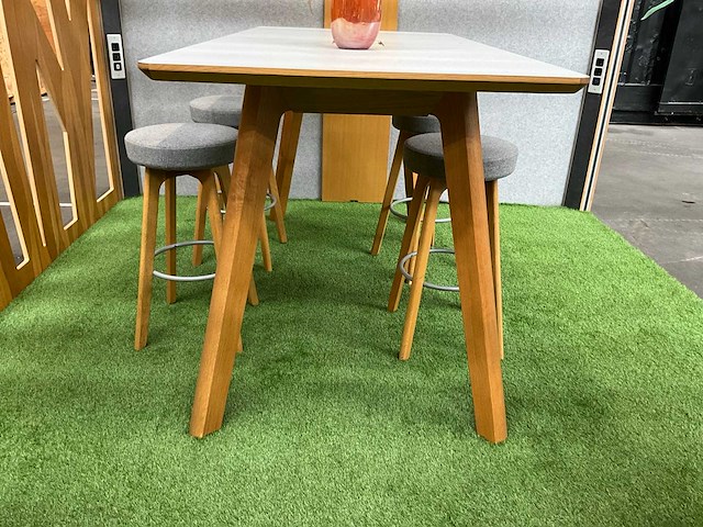 Hahebo bartafel 200x100x105cm + 4x barkruk - afbeelding 4 van  6