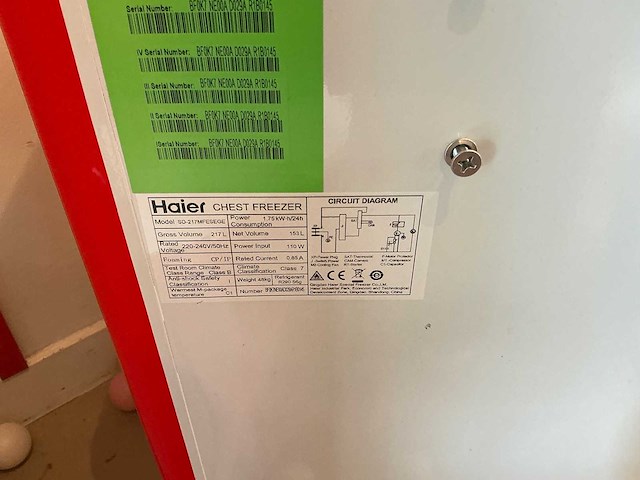 Haier - sd-217mfesege - ola ijsjes vriezer - afbeelding 4 van  4