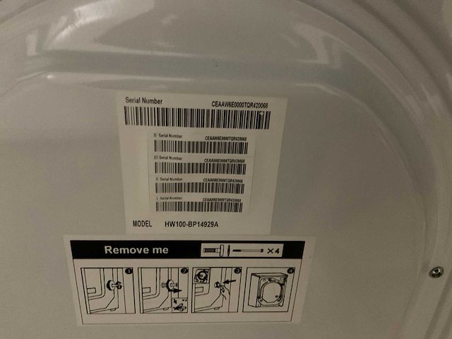 Haier hw100-bp14929a & hw80-b14939 wasmachine (2x) - afbeelding 2 van  2