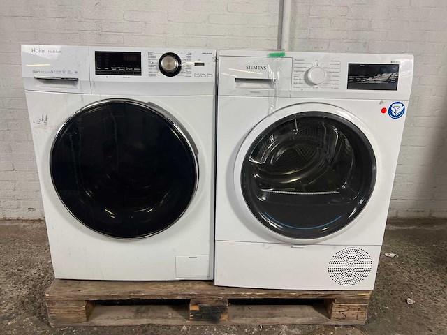 Haier hw80-b14636 | siemens wt45rva1 warmtepompdroger 7 kg a - afbeelding 1 van  1